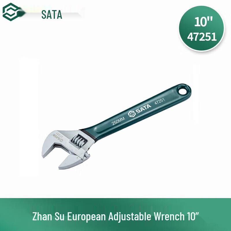 SATA 47251 10-inch Adjustable Wrench