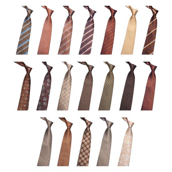 Men Tie Formal Striped Spotted Print Groom Wedding Tie Business Wear Clear Pattern Pointed Office Banquets Necktie