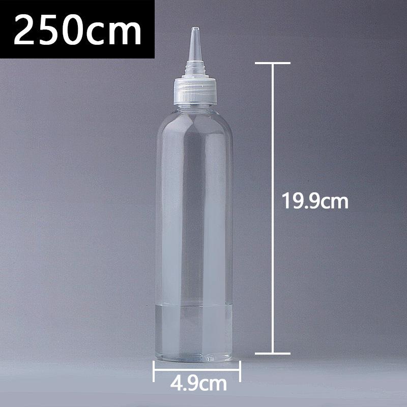 Transparente PET-Kunststoff-Quetschflasche mit Spitze für Kleber, Lotion oder Pigmente - Erhältlich in 50 ml und 100 ml