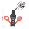 7 In1 Outdoor Survival Whistle Keychain Compass Magnifier Led Light Thermometer