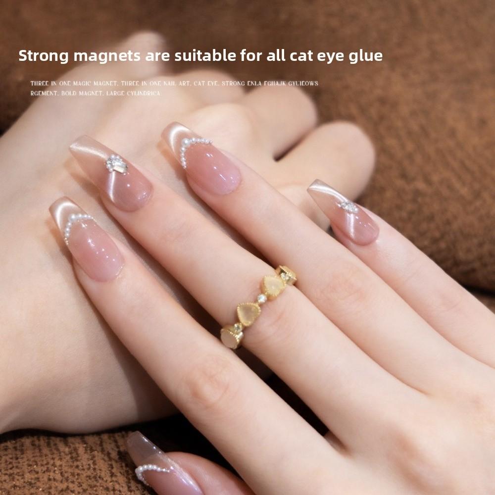 3 in 1 Cat Eye Magnet DIY Cat Eye Magnetic Nail Art Tool for Cat Eye Gel Polish