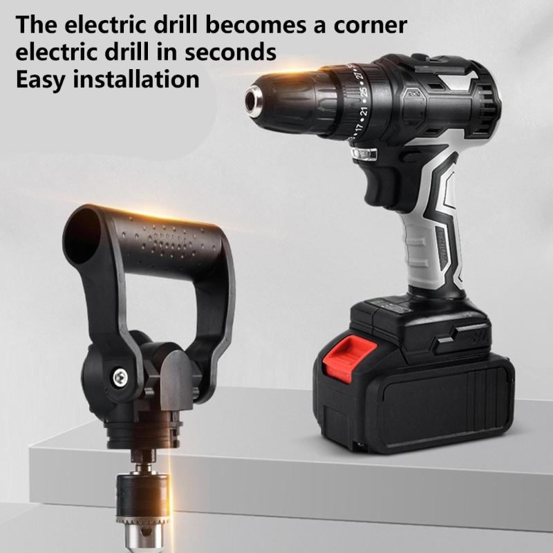 Corner Drill Tool Angles Drill Conversion Set Easy Installs Right Angles Drill Attachment for DIY Enthusiasts & Professional