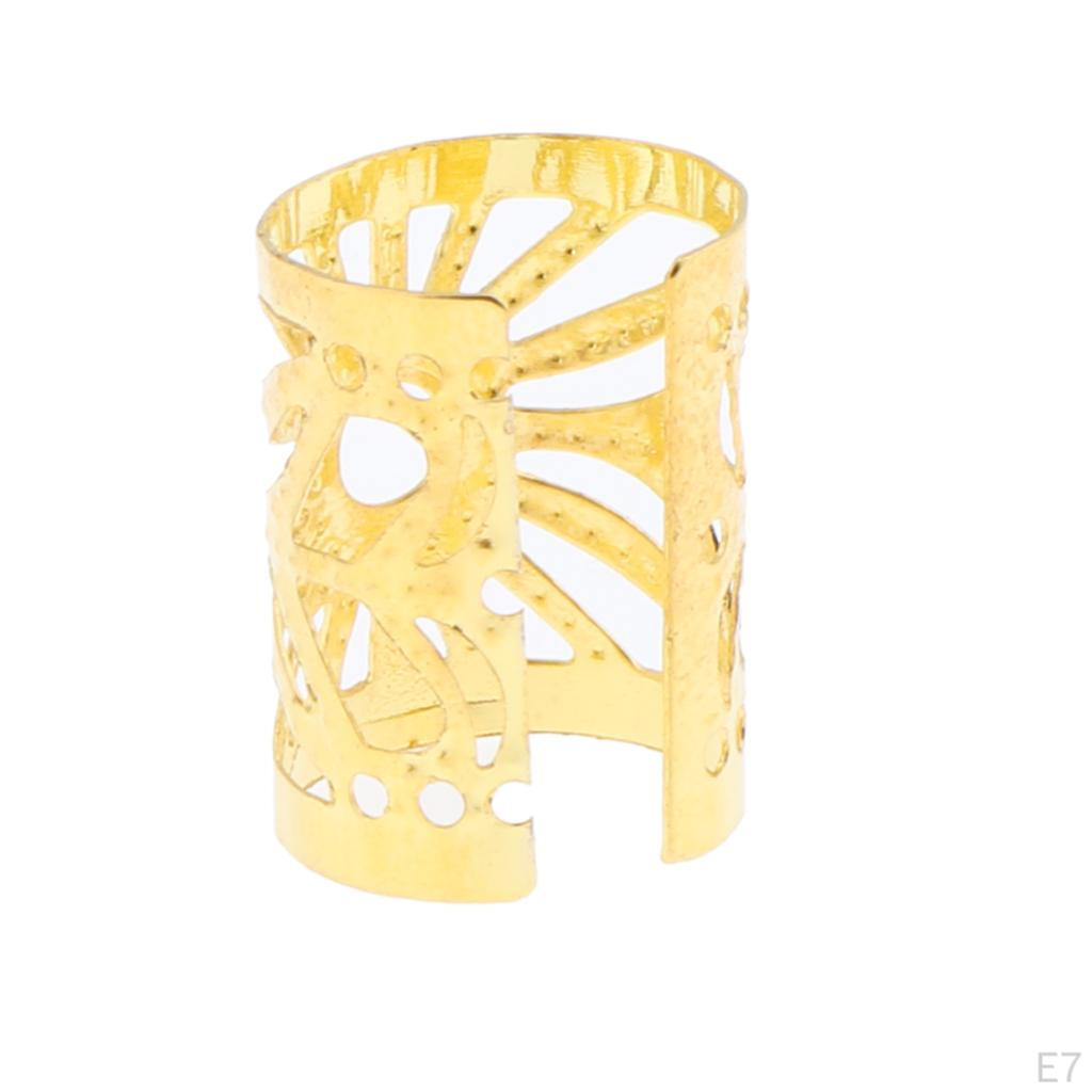 100pcs Adjustable Braids Cuffs Beads Clip Dread Tube