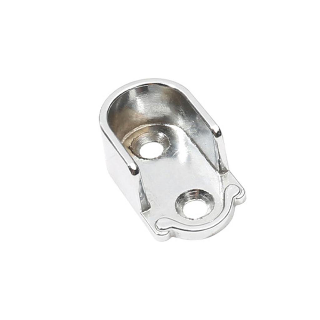 Pack of 2 Rail Mount Closet Clothes Tube Holder Rail End Support Holder Closet Rail Mount Simple Install for Clothes