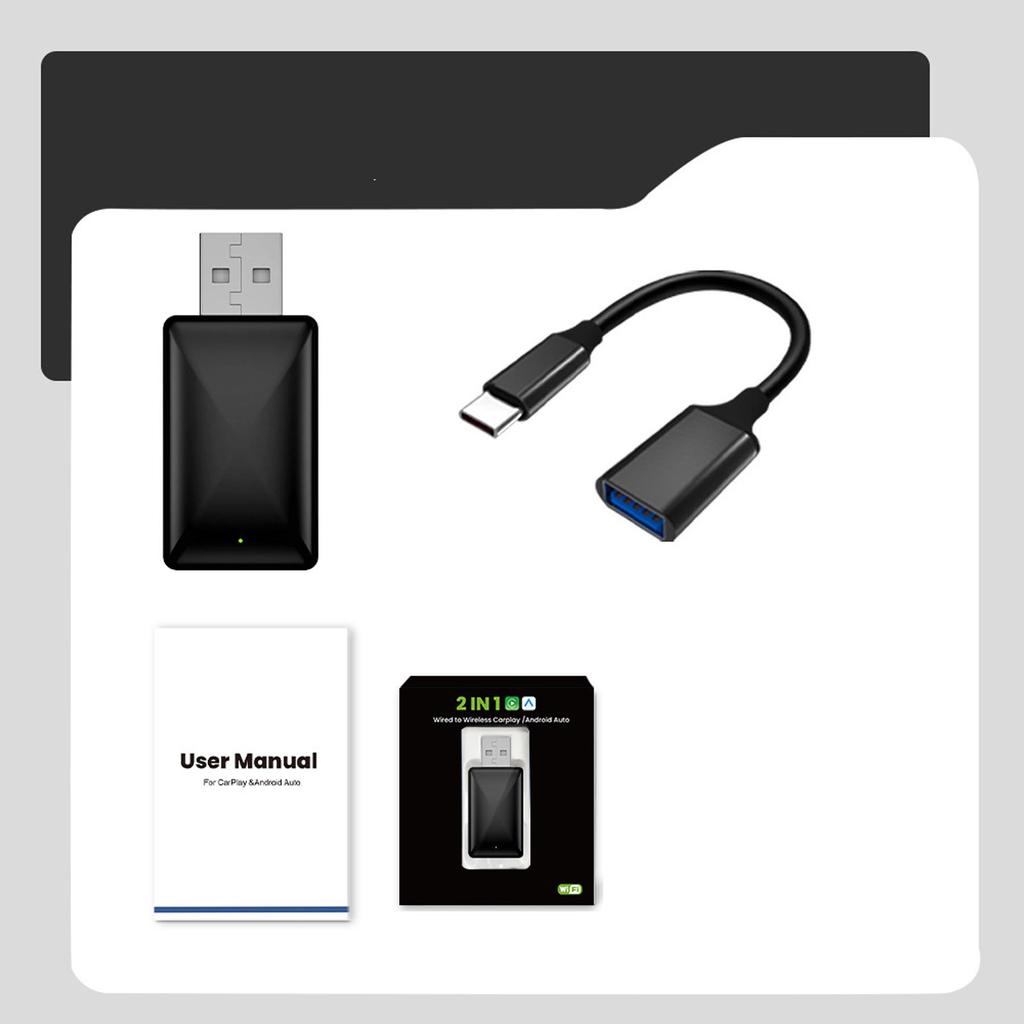 Car Wired To Wireless Car Play Android Auto Adapter Smart Fast Link