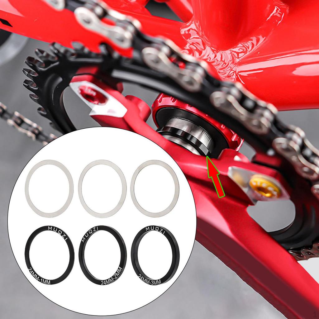 6-Pack Bike Crankset Spacer Set