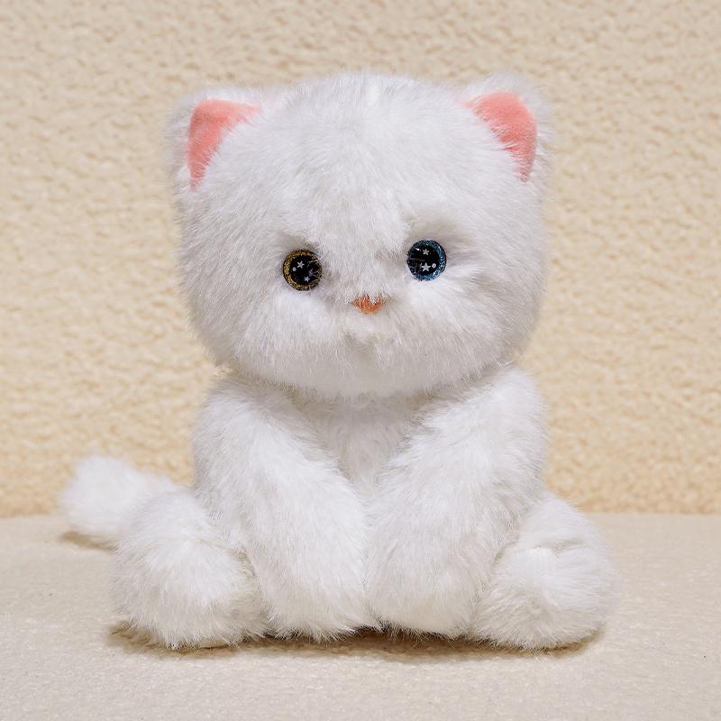 24 cm Cartoon Schattige Kat Pluche Pop Realistische Siamezen Kat Ragdoll Oranje Zwart Witte Kat Pluche Speelgoed Huisdecoratie Begeleidingscadeau about 24cm
