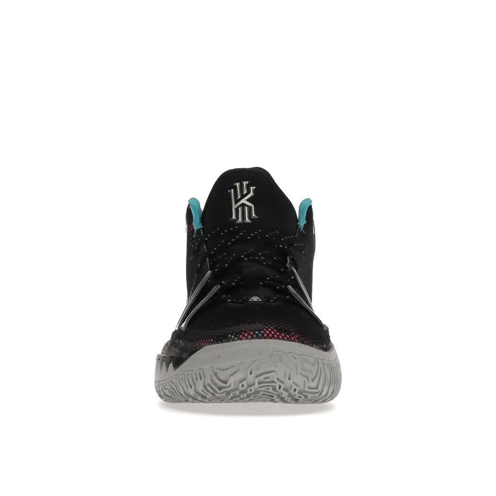 Nike Kyrie 7 GS Pixel Camo Kids Sneakers Black Light-Smoke-Grey Blue-Fury CT4080-008