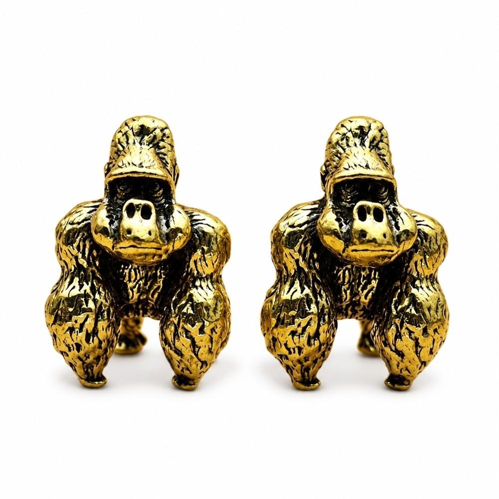 Miniature Size Gorilla Figurine Vintage Gorilla Desk Ornament Chimpanzee Model Desktop Decoration