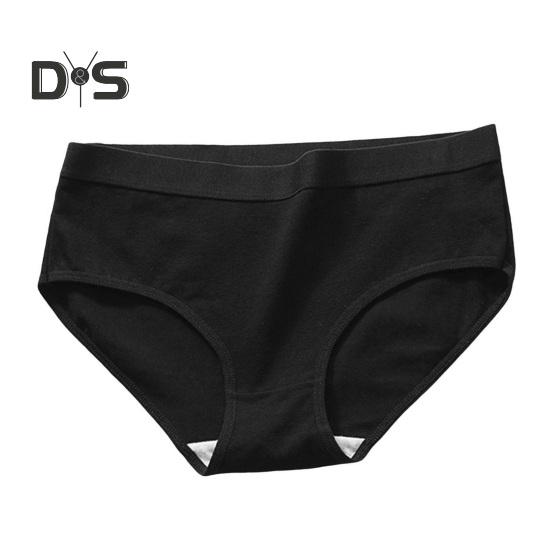 

Женское хлопковое нижнее белье, эластичные трусы средней посадки, женские бесшовные трусики, полностью закрывающие тело, дышащие трусы XL чёрный