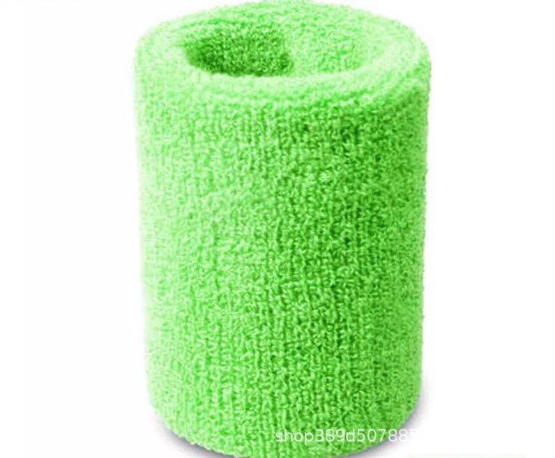 

Children s Breathable All-Cotton Terry Sweat-Absorbent Embroidered Sports Wristband for Outdoor Basketball 8cm x 6cm светло-зеленый