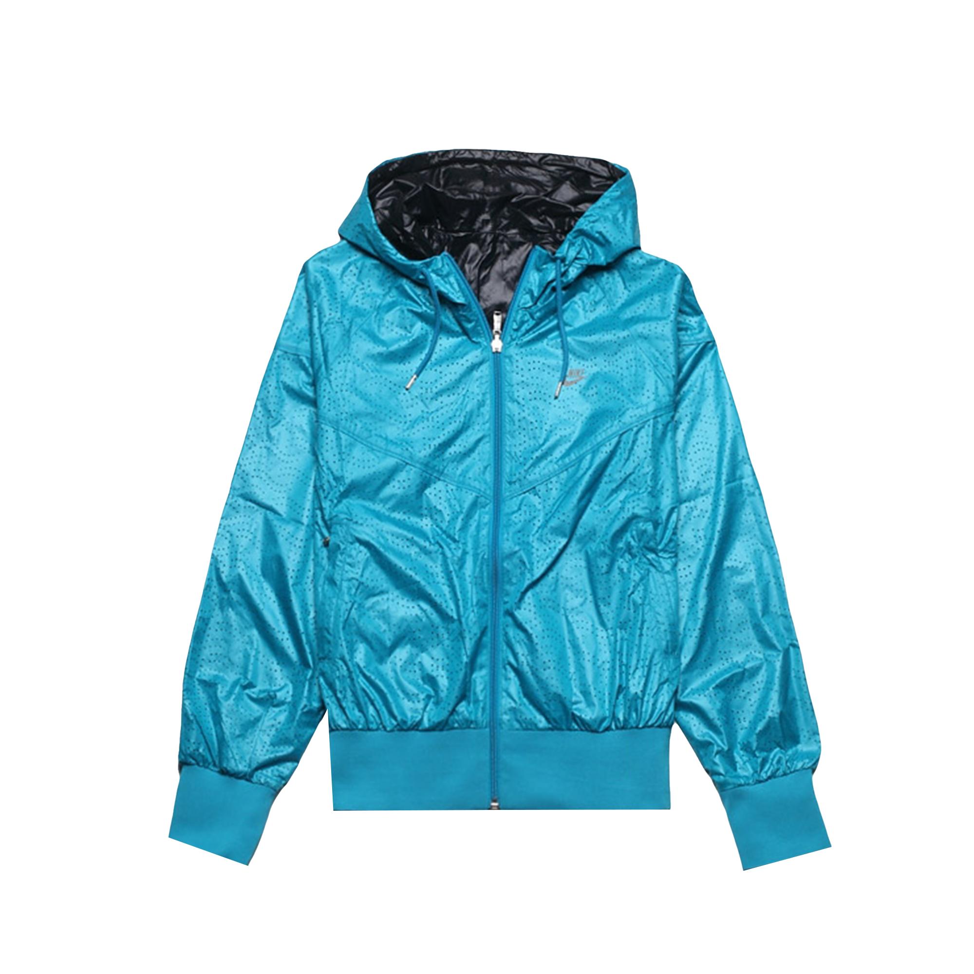 Nike Casual Hooded Zipper Warm Solid Jacket Women jackets 520902-423 M