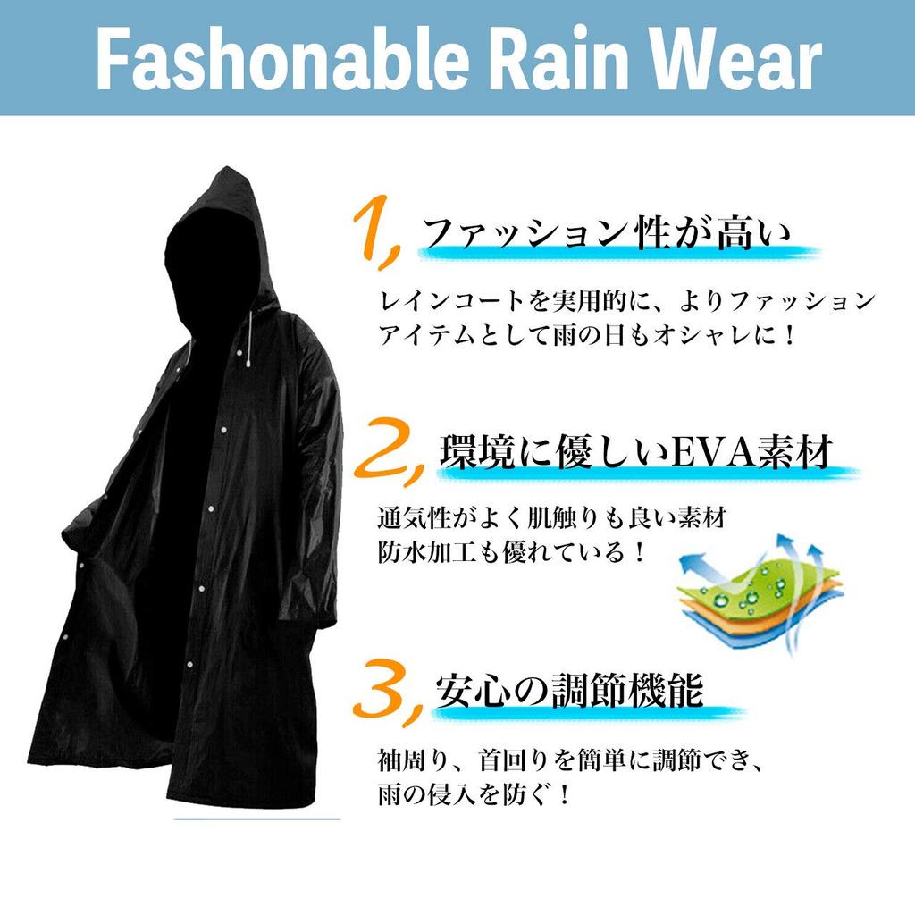 Happiest Casual Raincoat Long Hiking EAV for Outdoor Mountain and (Size L 145-165cm, Unisex, Raincoat, Poncho, Lightweight, Waterproof,