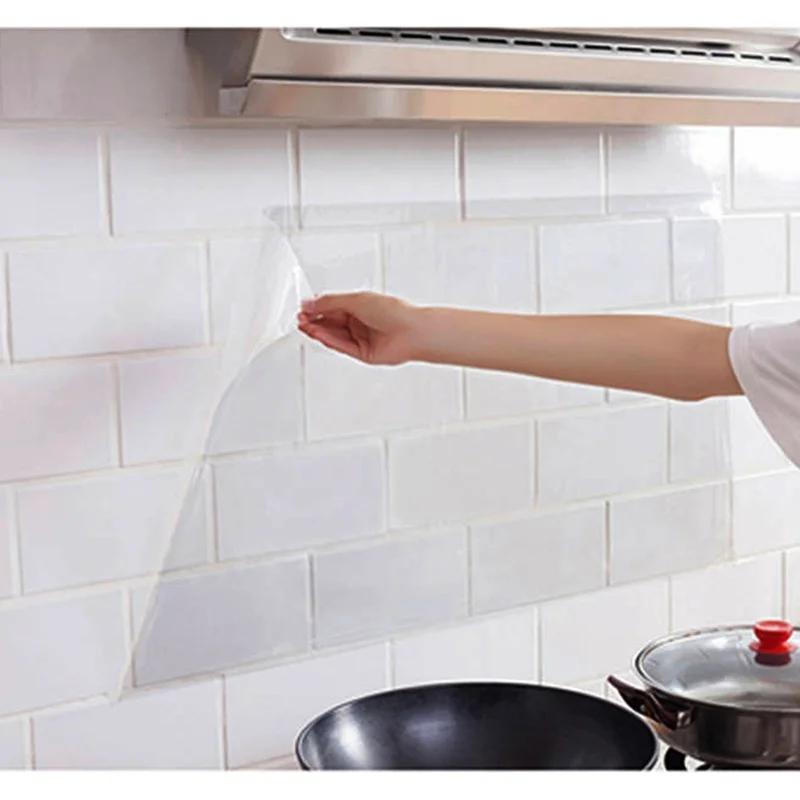 High Temperature and Oil Resistant Stickers Home Stove Tile Wall Stickers Kitchen Wallpaper Oil Paper Fume Stickers