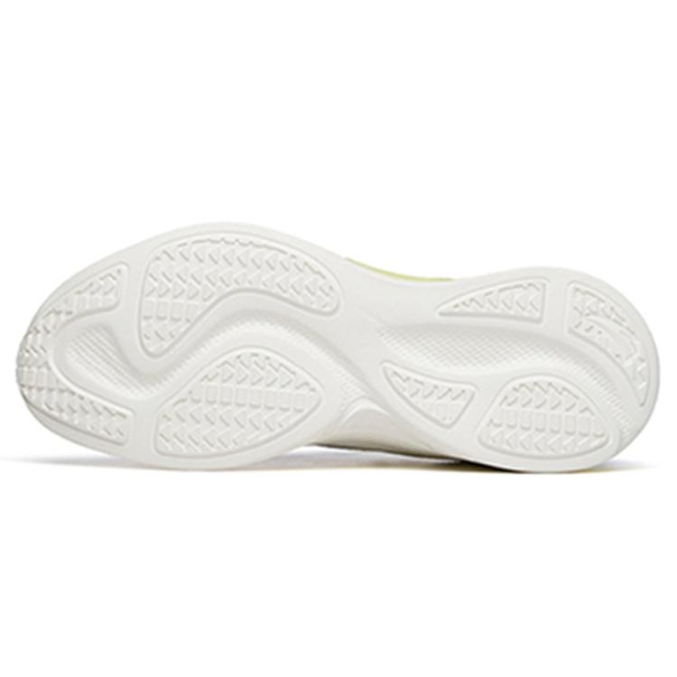 Anta Running Collection Cushioning Slip Resistant Abrasion Resistant Low Top Running Shoes Men's White Blue Green 112225522-1