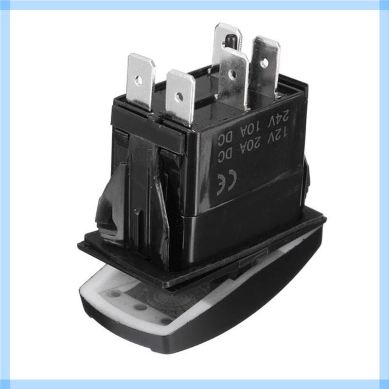

2Pcs LED Light Waterproof Boats Marine Toggle Switches 5 Pins 2 Position Rocker Toggle Switches for Trucks Motorcycle China Mainland
