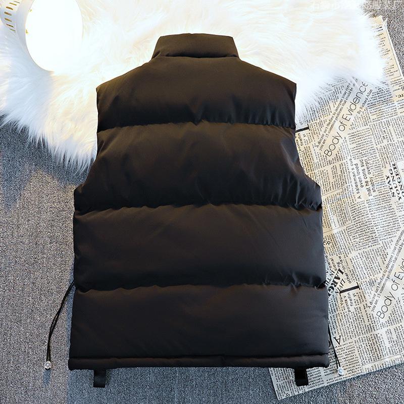 Autumn and winter velvet thickened vest men's loose large size vest thermal vest trendy stand-up collar sleeveless cotton-padded coat