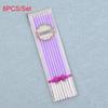 8 PCS Long Pencil Birthday Cake Candle Wedding Wax Cupcake Candle Home Decoration Supplies