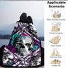 1pc Skull Roses Blanket Lightweight Blanket Throw Blanket For Sofa, Bed, Travel, Camping, Livingroom, Office, Couch, Chair yy251010059