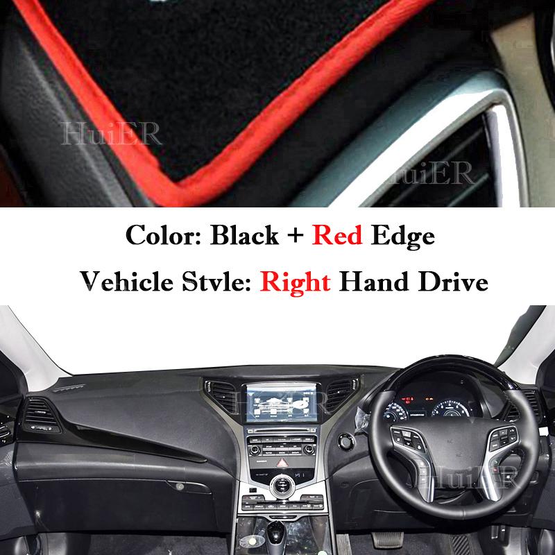 For Hyundai Azera HG 2011-2013 2014 2015 2017 Auto Dashboard Cover Dash Mat Board Pad Carpet Dashmat Anti-UV Mats Accessories