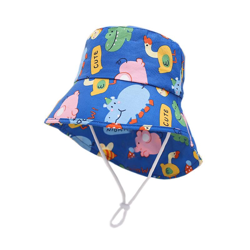 2026 Çocuk Hızlı Kuruyan Dinozor Baskılı Güneş Şapkası: Geniş Kenarlı, Yaz UV Korumalı