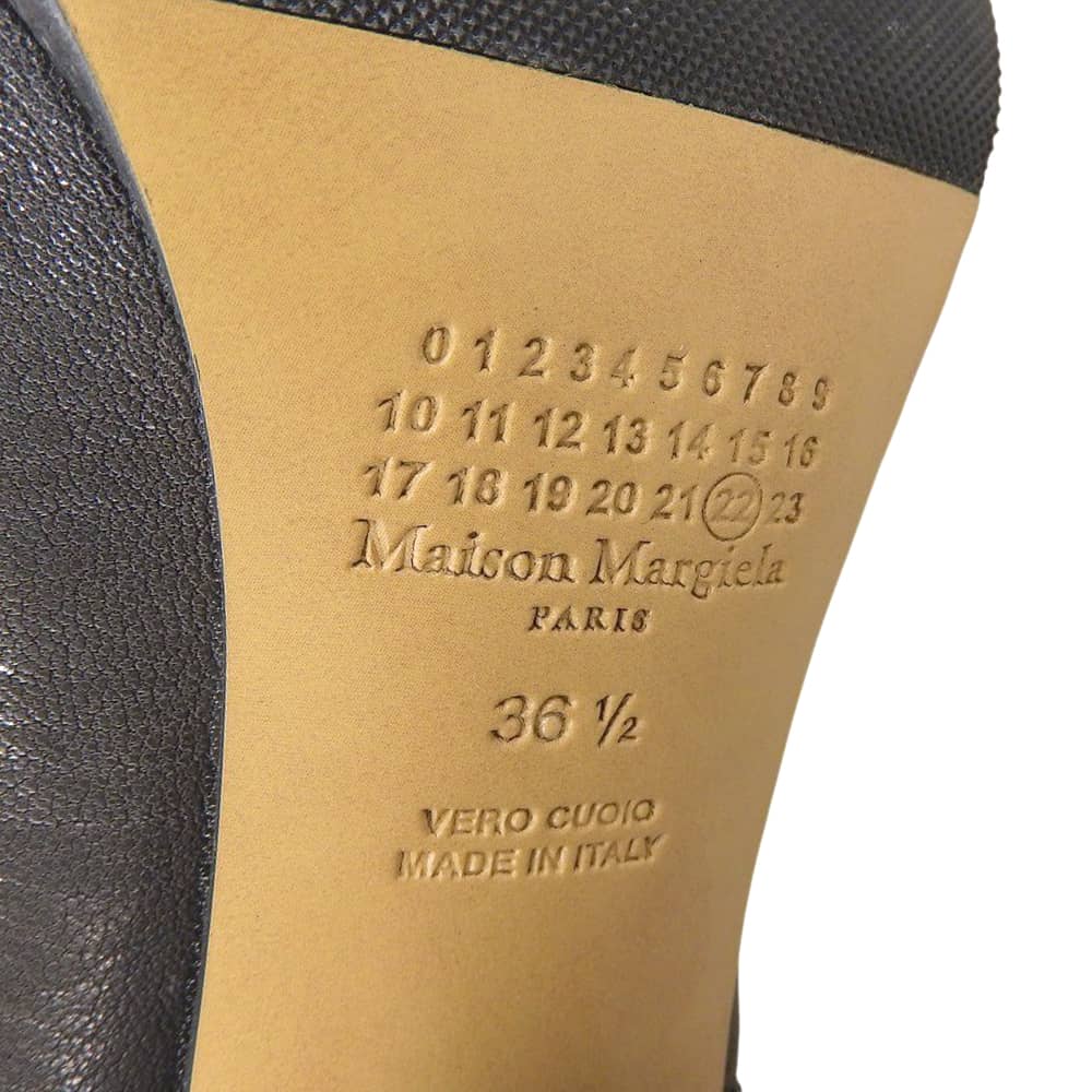 Maison Margiela Excellent condition TABI BOOTS split-toe lambskin vintage leather black size 36 1/2 S58WU0260 shoes 36 1/2 blackUsed