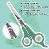 Stainless Steel Scissors Professional Dogs Hair Scissor  with Round Tip Pets Cat Dog Durable Safety Hair Dog Grooming Accessorie