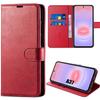 Coque pour Samsung Galaxy A37 5G, Protection Flip Case Anti-Rayures Antichoc Cuir Synthétique Rouge