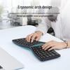 B.O.W Ergonomische Multi-Device Tri-Mode Tastatur