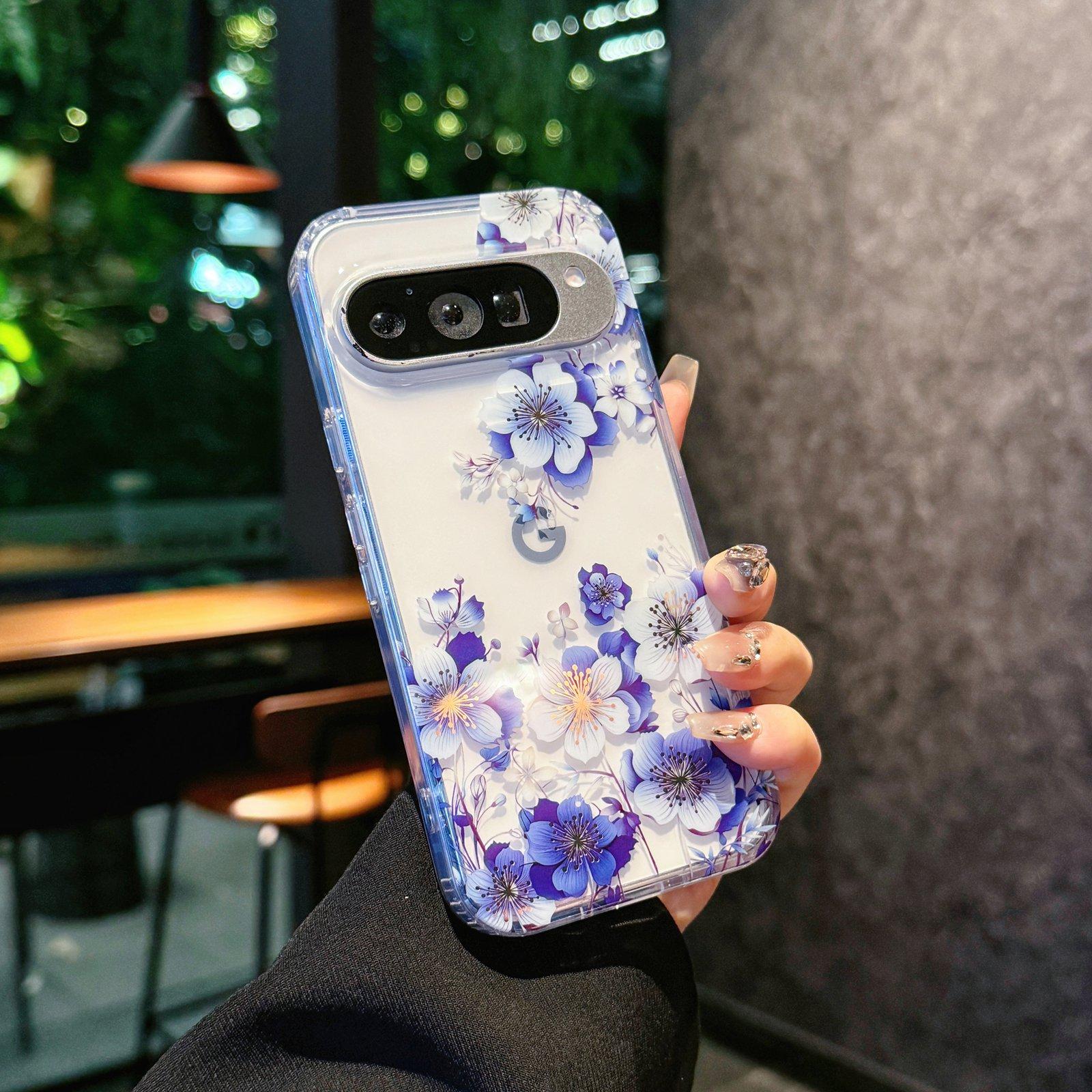 

Серия Садовых Цветов Яркий Чехол Для Телефона Google Pixel 10 9 9A Pro XL Жесткий Акриловый Прозрачный Защитный Задний Чехол Бампер For Pixel 10