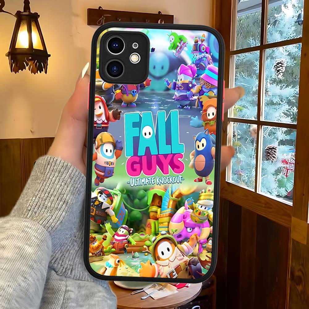 F-Fall G-Guys Party Game For Silicone Matte Phone Case For IPhone 16 Pro Max 15 14 13 12 11 X XS MAX