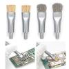 4Pcs Antistatic Brush Replacement Heads for Phone Motherboard IC Glues Removal PCB Cleaning Tools with Wire and Bristles