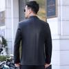 Yalu Men's Business Casual Faux Leather Jacket