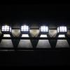 Retro Led Solar Wall Lights Outdoor Waterproof Solar Fence Light for Garden Pathway Courtyard Hotel Driveway Patio Pathway Lamp