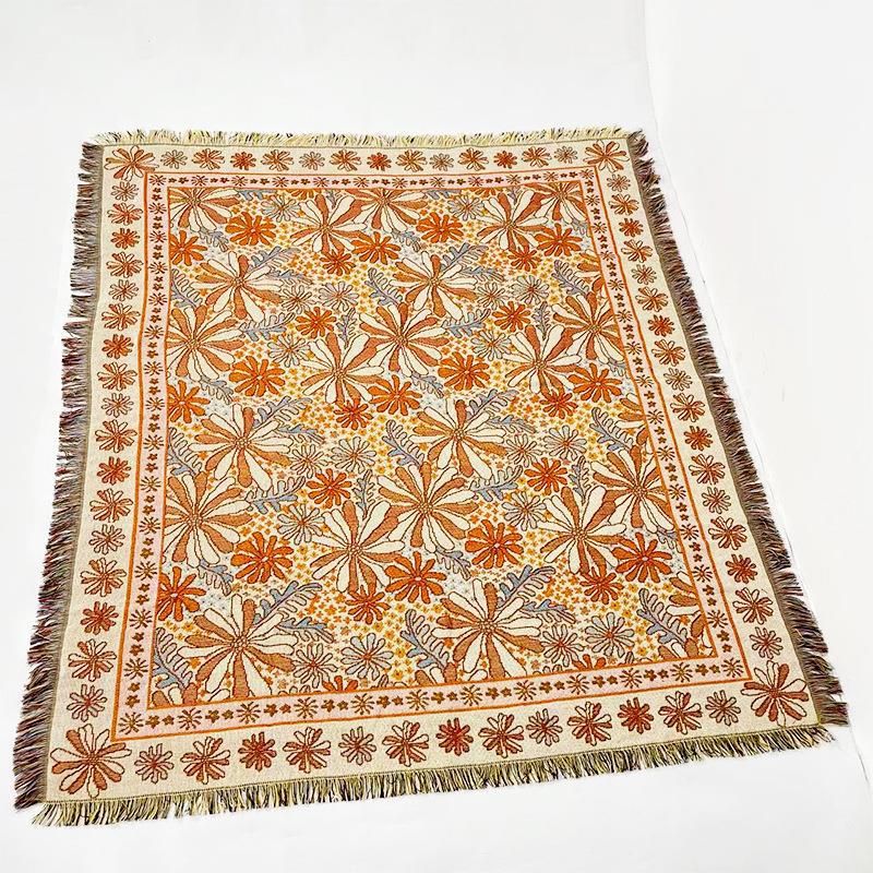 Camping Blanket, Moisture-proof Camping Mat, Jacquard Tapestry, Thread Blanket, All-season Universal Sofa Blanket