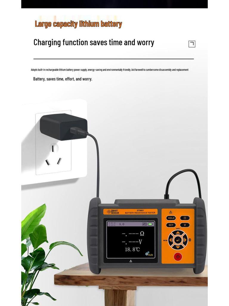 Hima Lithium Battery Internal Resistance & Voltage Tester - For Lithium Iron Phosphate & 18650 Batteries