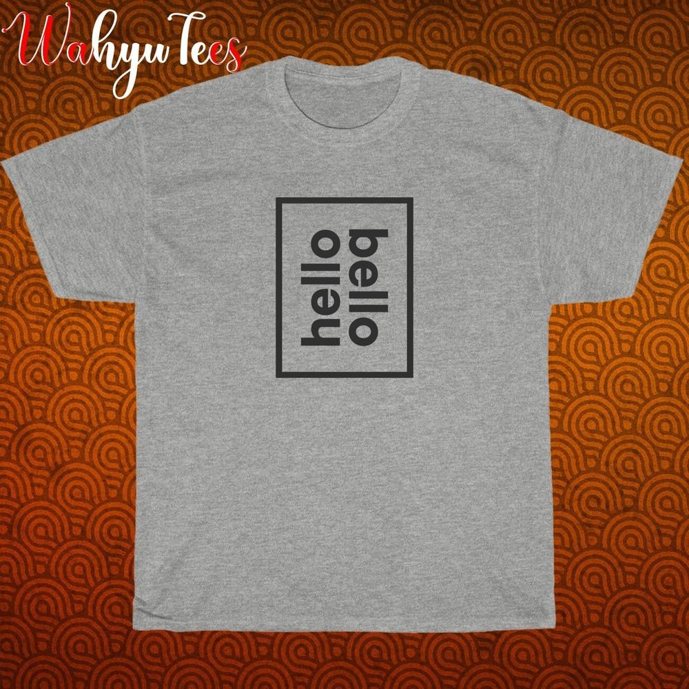 

ПРИВЕТ КРАСАВЧИК ПОДГУЗНИКИ ДЕТСКИЙ ЛОГОТИП Черный Серый Темно-синий Белый Размер S-5XL Футболка унисекс 4XL