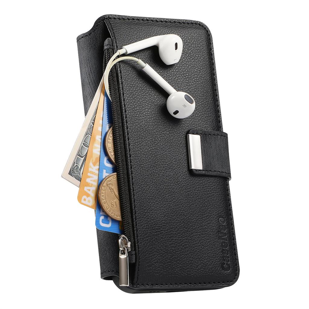 For Samsung Galaxy S25 Edge Case CASENEO MW-02 Detachable Magnetic Leather Flip Phone Cover