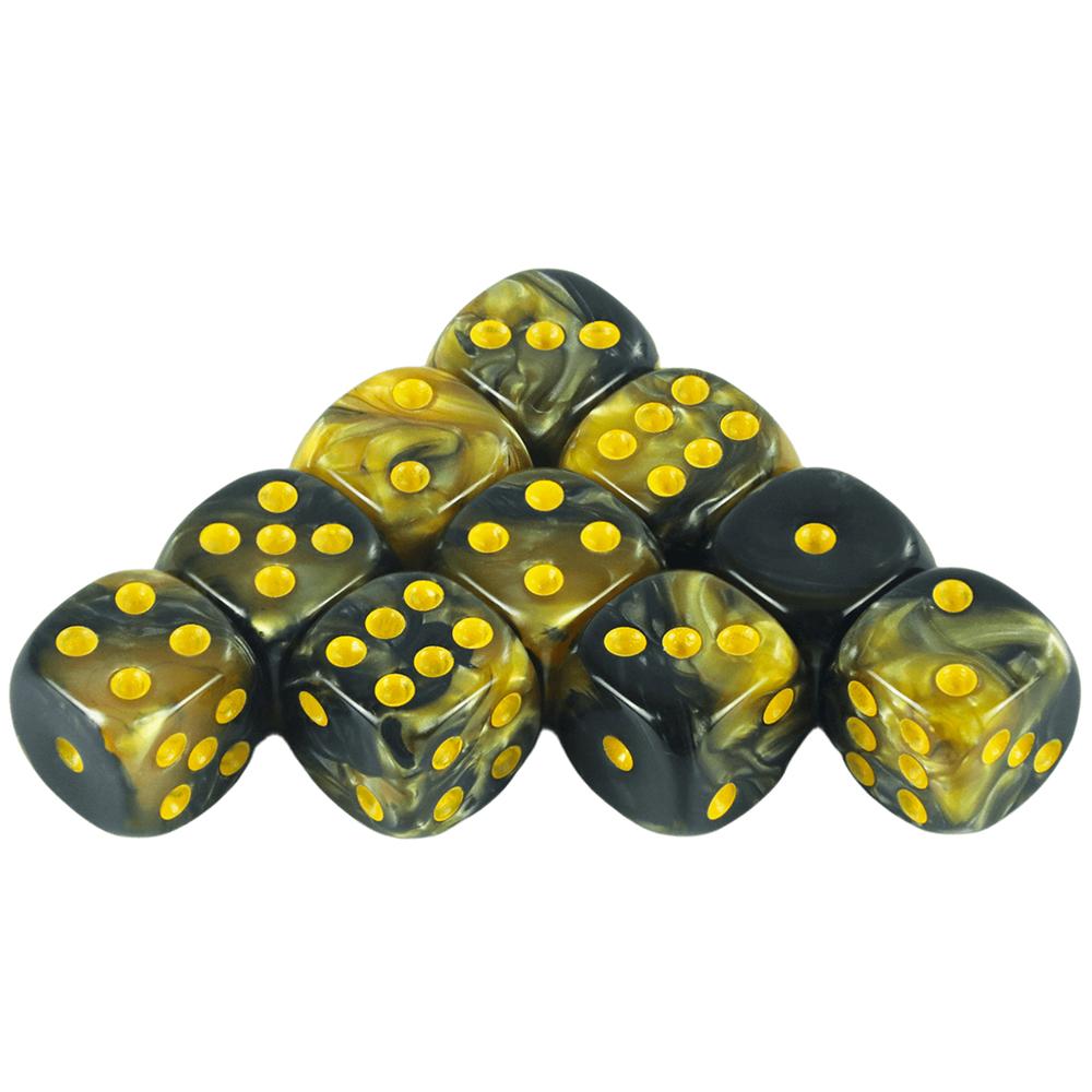 Mix Color Effect 12mm D6 Cube Playing for Gambling Board Game,Tabletop Game, Games Poker Dice