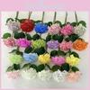 Realistic 72 Petal Soft Touch Artificial Hydrangea Flowers Wedding Decor Home
