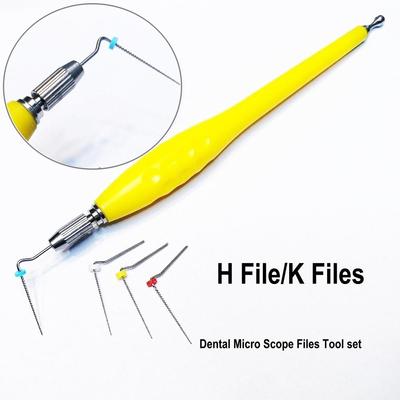 Dentalhalter für Mikroskopfeile für Wurzelkanalbehandlung, H-Feile, K-Feilen, Reinigungssonde, Dental-Endodontiemessung, Dentalzubehör