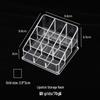 Transparent Lipstick and Nail Polish Organizer with Multi-Grid Storage