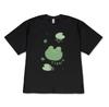 Cute Frog Matching T-Shirt Kawaii Short-sleeved Shirt Soft Graphic Tee for Bestie Couple Minimalist Korean Style Versatile Tops