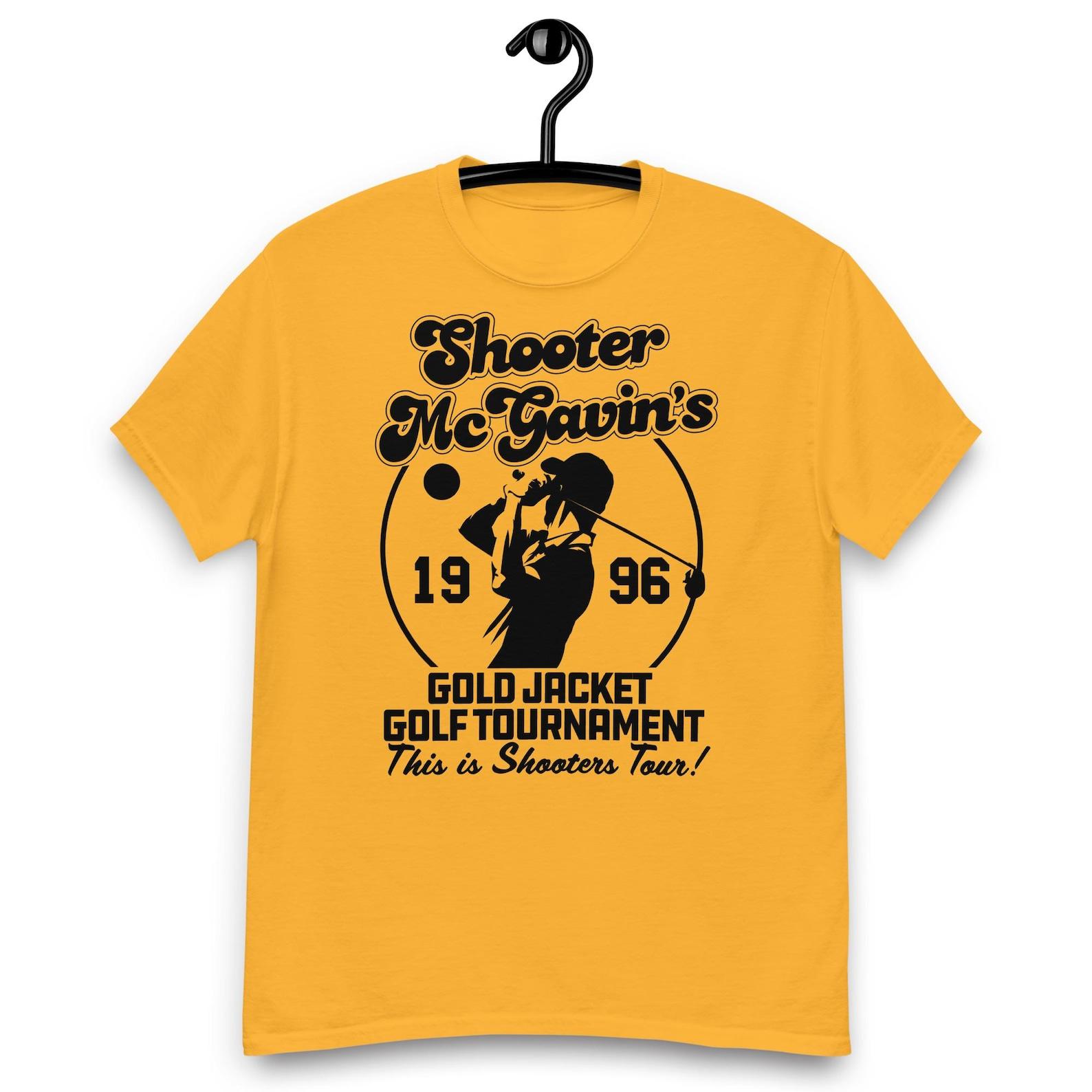 Happy Gilmore Movie - Shooter McGavin s Gold Jacket Golf Tournament T-shirt L