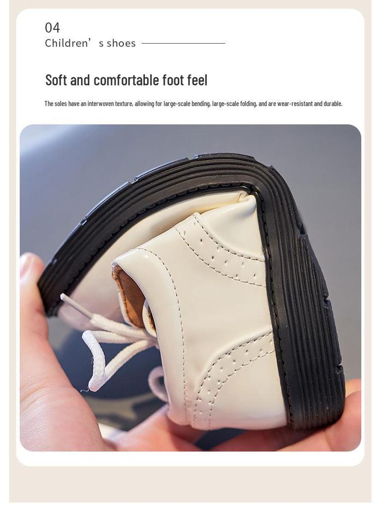 British Style Leather Student Shoes 2025 - Boys' Spring Collection