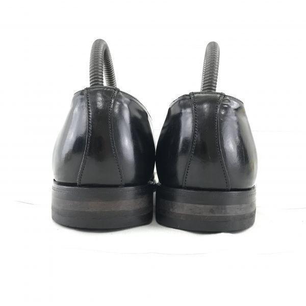 England Made/Alfred Sargent/Leather Monk Strap Shoes/7/25.5/Black/