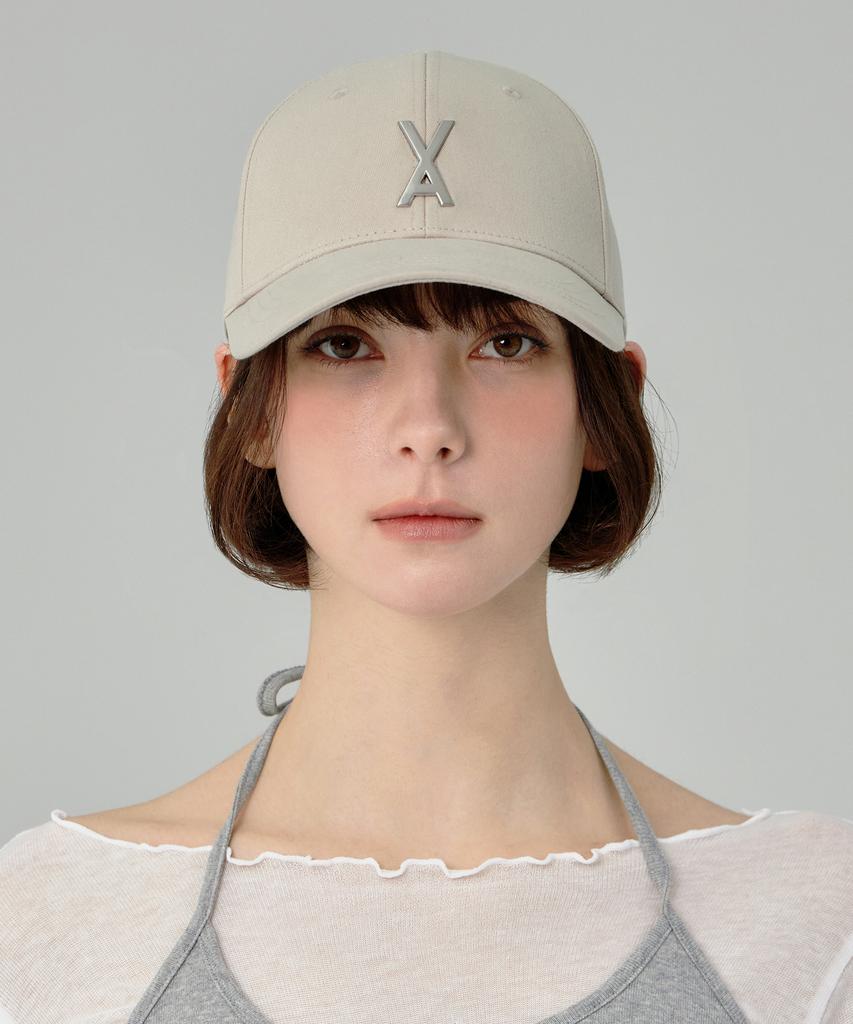 Bajal Va Big Studded Ball Cap Beige