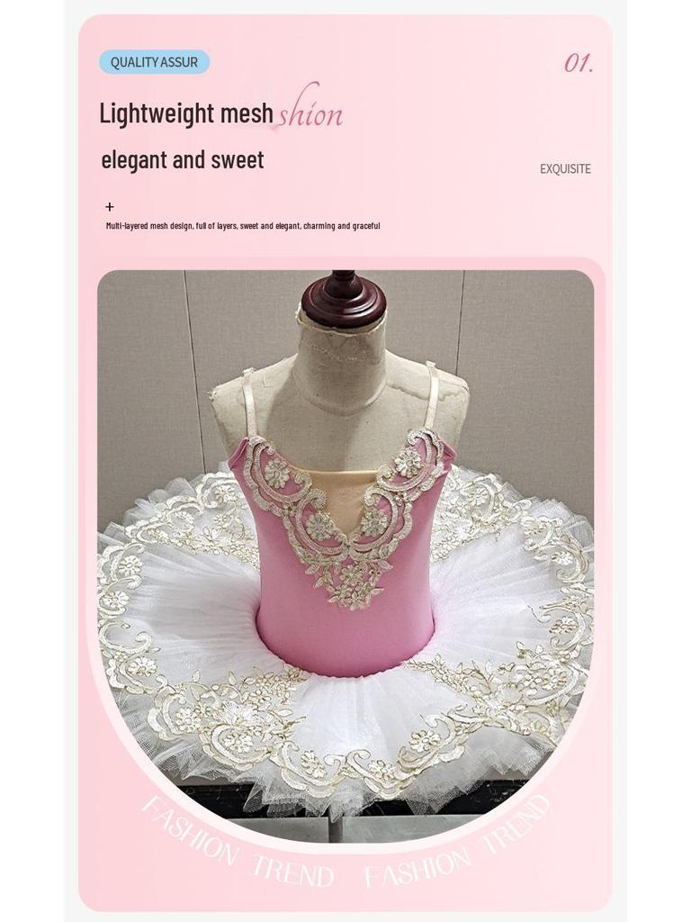 Costum de bal pentru fete Prințesa Lebădă Fustă din Tul