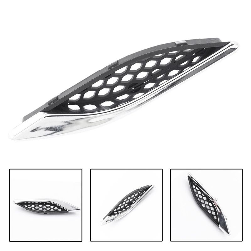 A03E-Left Front Exhaust Air Vents Wing Trim Cover 670029940 For Ghibli 2014- Car Fender Air Outlet Chrome Strip Par