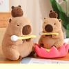 Süßes Glückswasser Meerschweinchen Plüschtier Lustige Capybara Puppe Sofakissen Lotus Sitzkissen Geburtstagsgeschenk 30cm/40cm